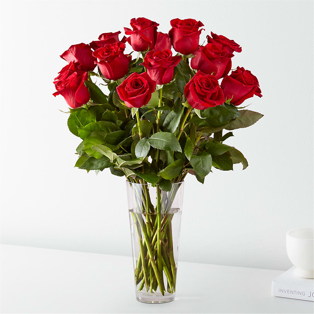 Long Stem Red Rose Bouquet – Zapateria Y Floreria Hernandez, San Jose CA