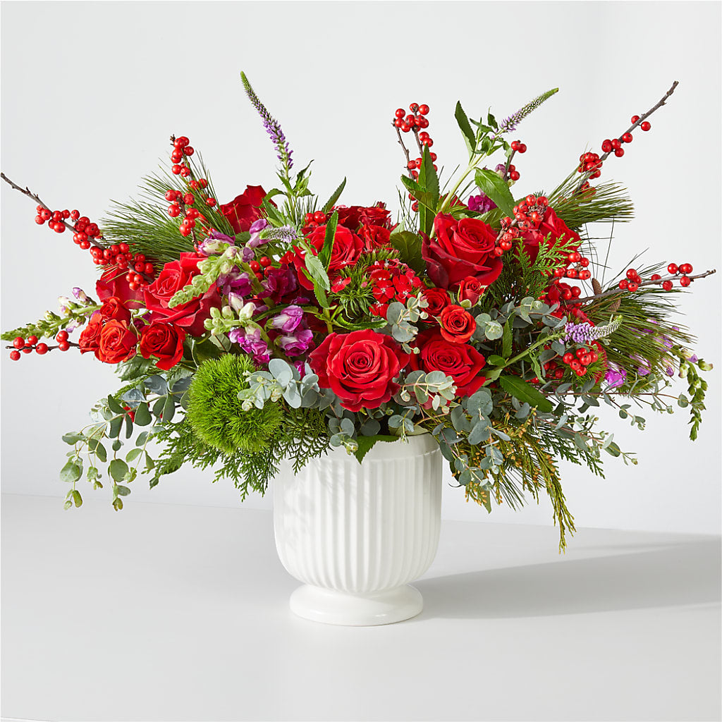 Big Red Bow Bouquet – Zapateria Y Floreria Hernandez, San Jose CA