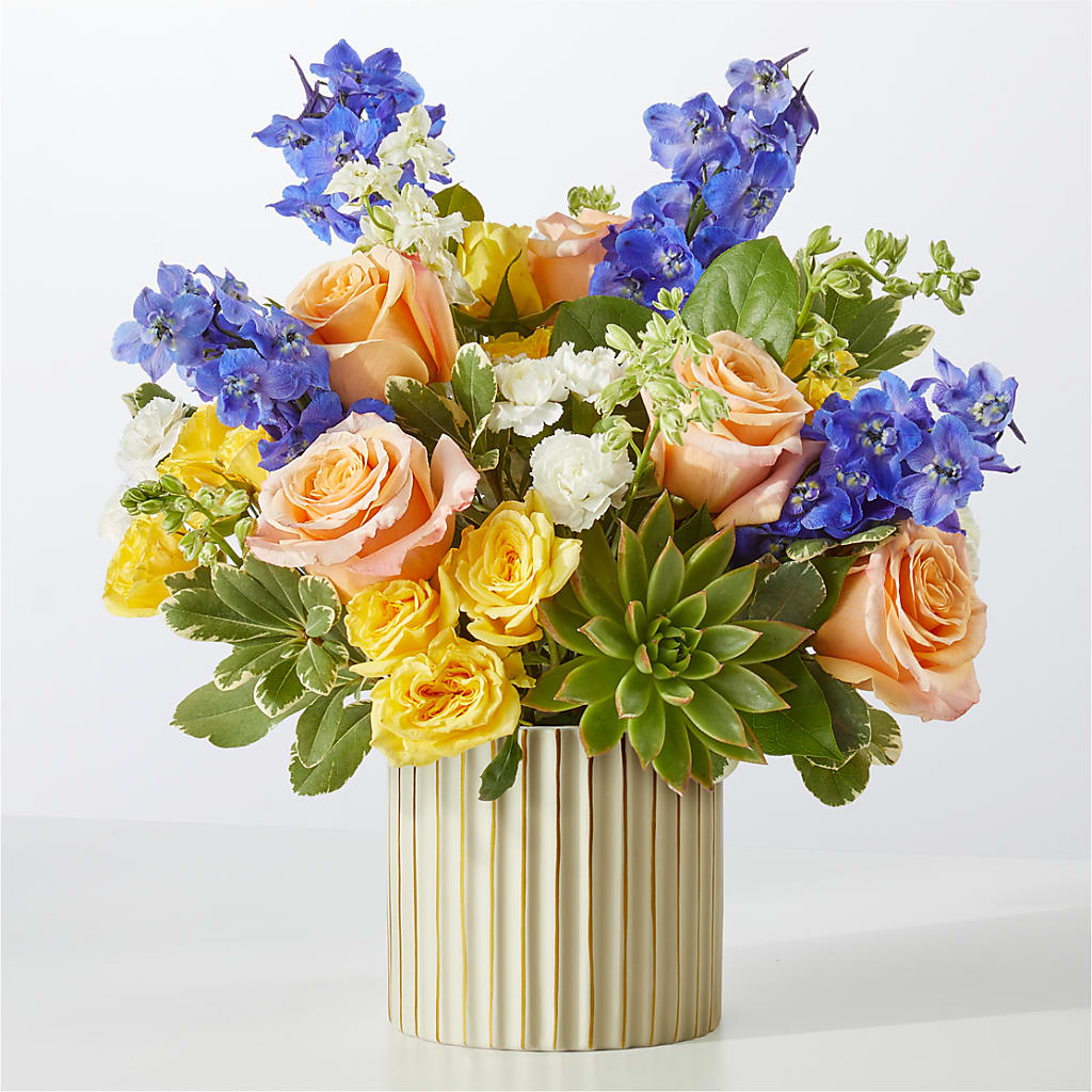 Cobalt Reverie Bouquet – Zapateria Y Floreria Hernandez, San Jose CA
