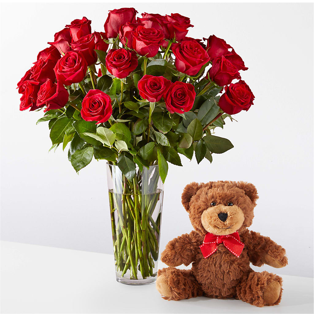 Romantic Long Stem Red Rose Bouquet Bundles – Zapateria Y Floreria Hernandez, San Jose CA