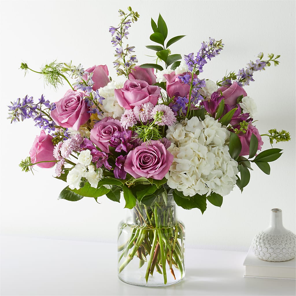 Violet Caress Bouquet – Zapateria Y Floreria Hernandez, San Jose CA