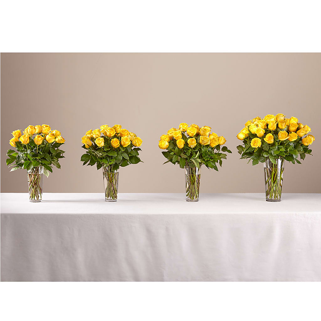 Long Stem Yellow Rose Bouquet – Zapateria Y Floreria Hernandez, San Jose CA