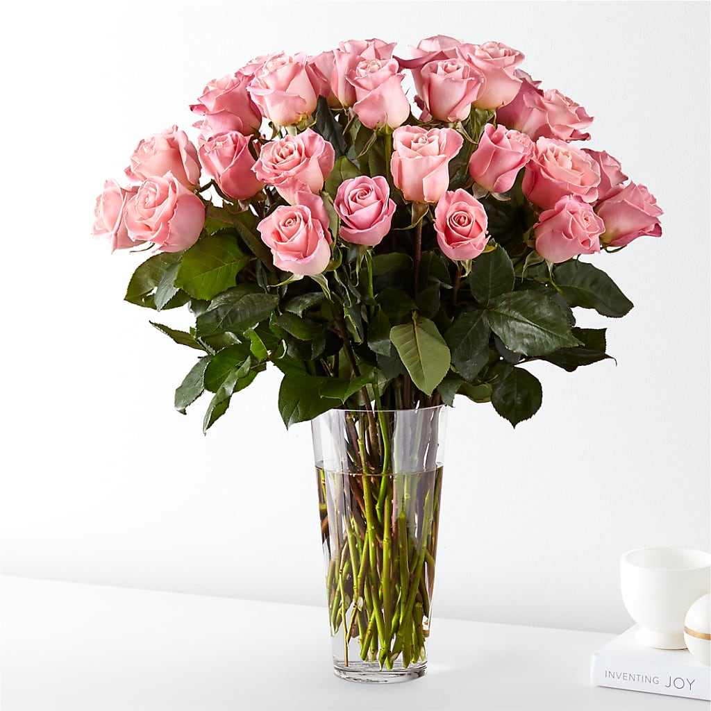 Long Stem Pink Rose Bouquet – Zapateria Y Floreria Hernandez, San Jose CA