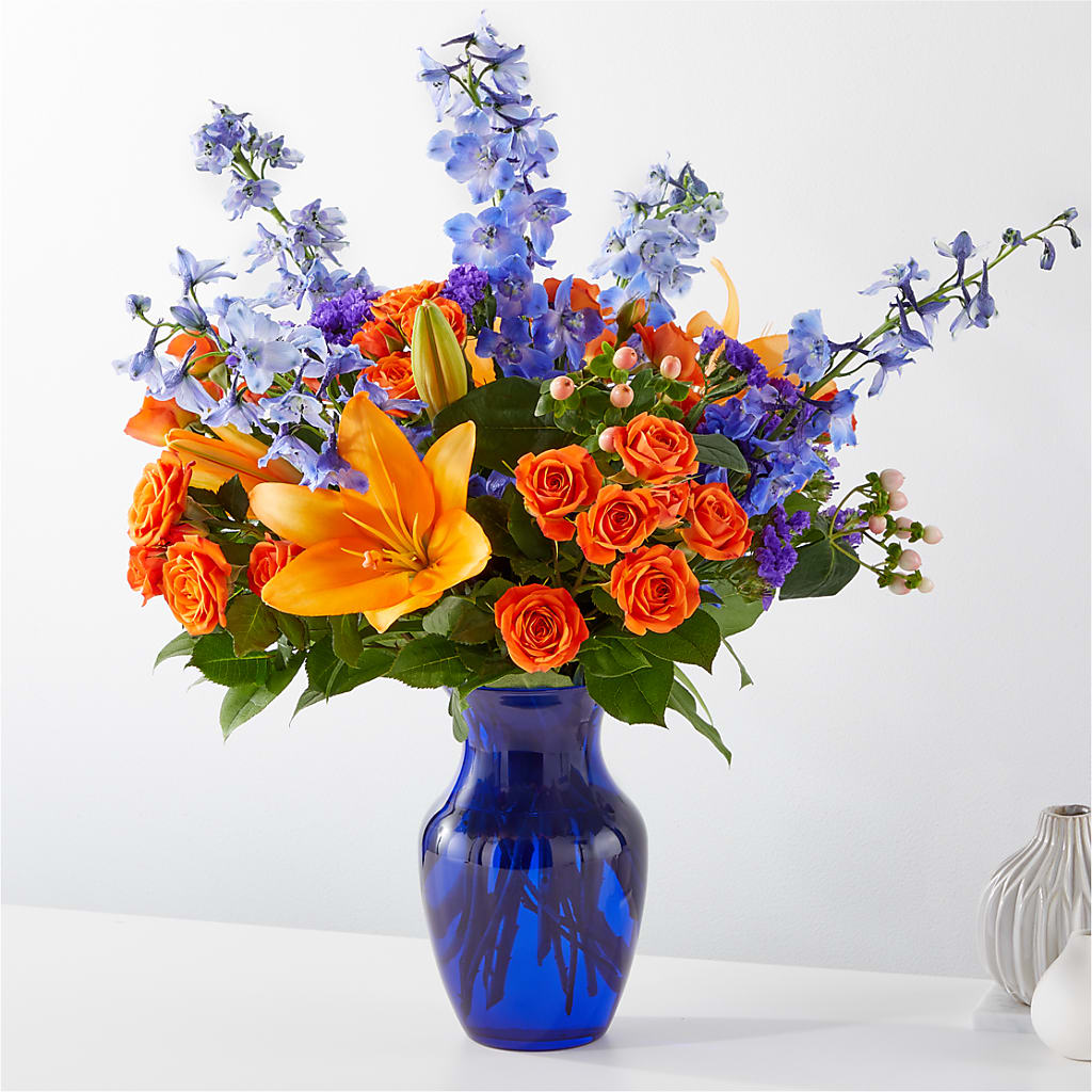 Radiant Citrus Bouquet – Zapateria Y Floreria Hernandez, San Jose CA