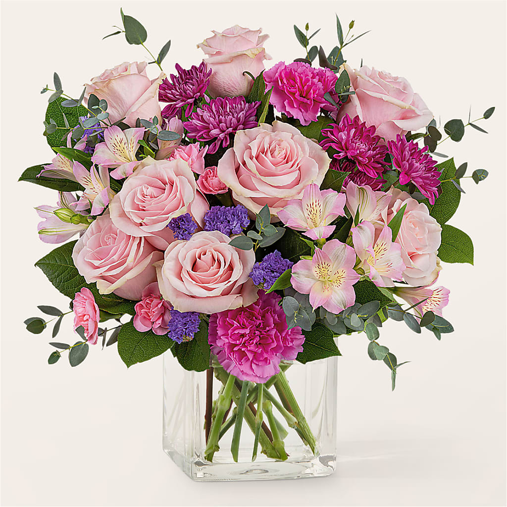 Rosy Radiance Bouquet – Zapateria Y Floreria Hernandez, San Jose CA