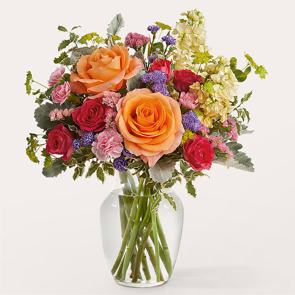 Tangerine Tango Bouquet – Zapateria Y Floreria Hernandez, San Jose CA