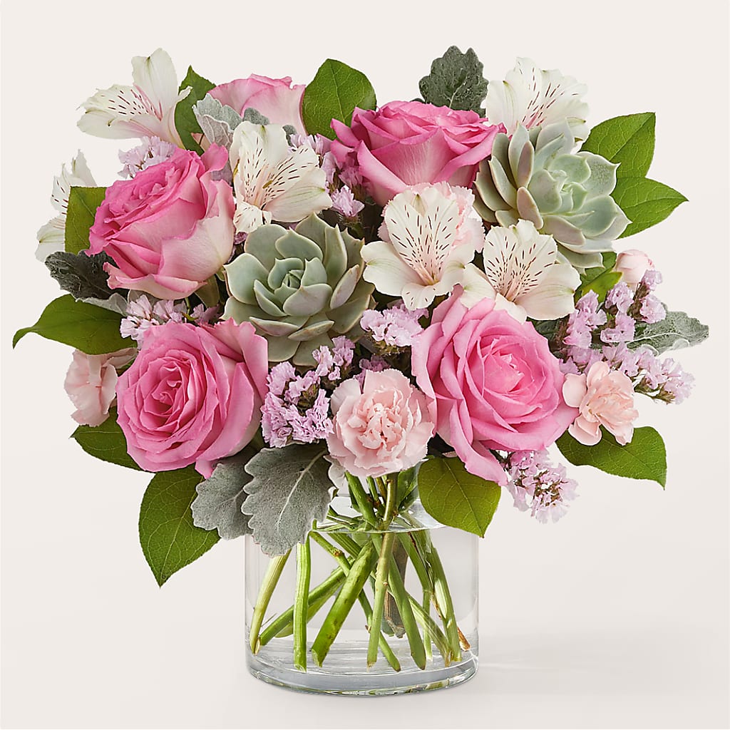 Dusty Rose Bouquet – Zapateria Y Floreria Hernandez, San Jose CA