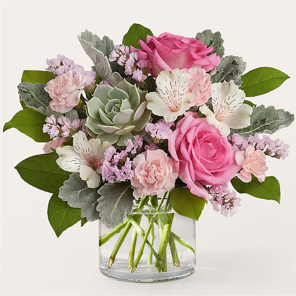 Dusty Rose Bouquet – Zapateria Y Floreria Hernandez, San Jose CA