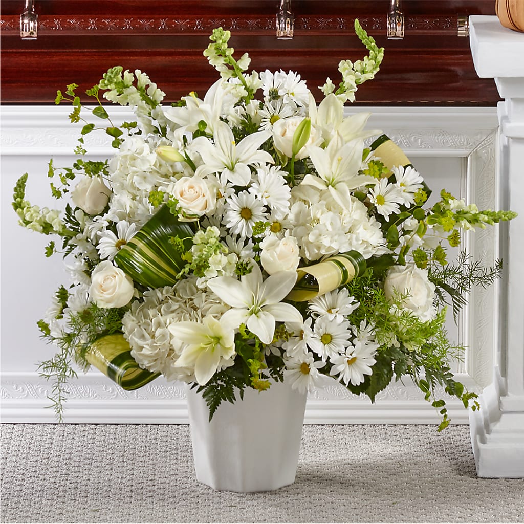 Thoughts of Tranquility Floor Basket – Zapateria Y Floreria Hernandez, San Jose CA