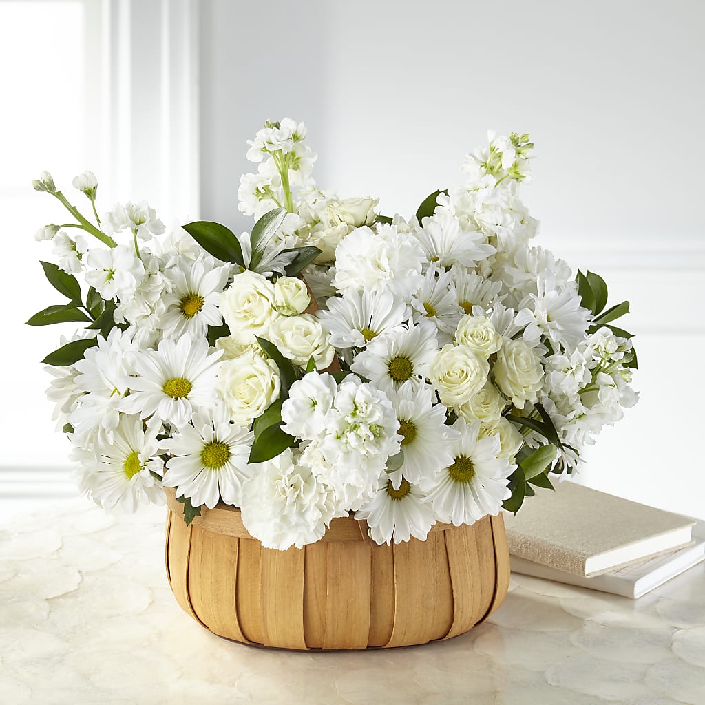 Graceful Garden Basket – Zapateria Y Floreria Hernandez, San Jose CA