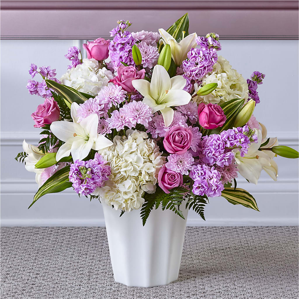 Heaven Sent Floor Basket – Zapateria Y Floreria Hernandez, San Jose CA