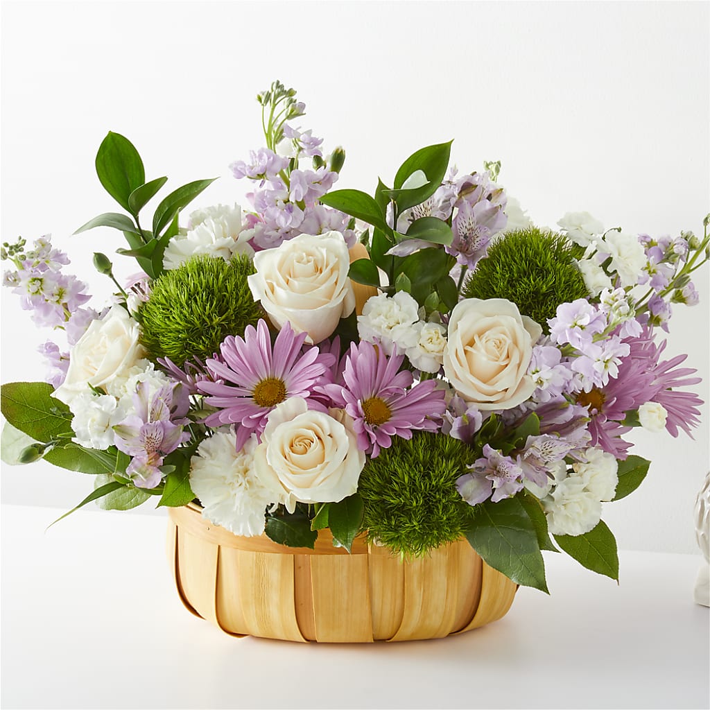 Peace & Love Basket – Zapateria Y Floreria Hernandez, San Jose CA
