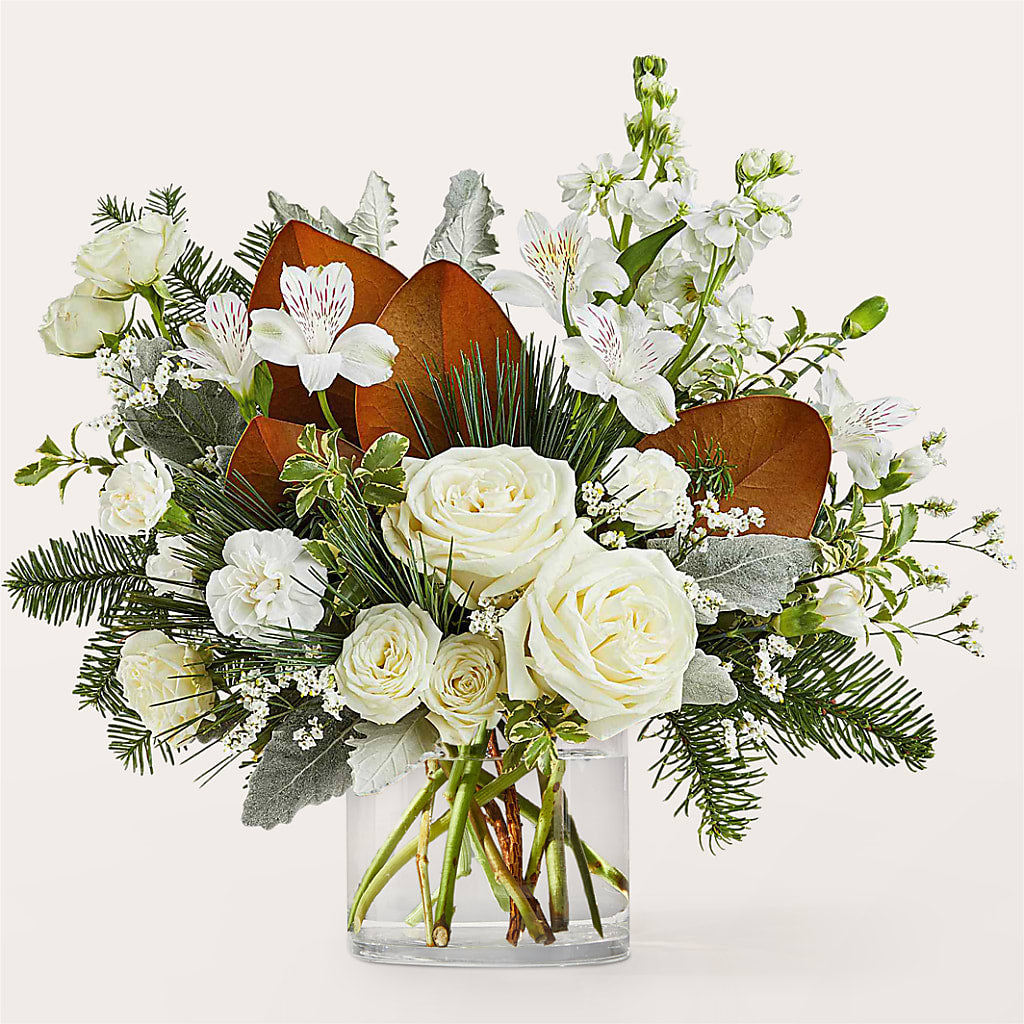 Fresh Snowfall Bouquet – Zapateria Y Floreria Hernandez, San Jose CA