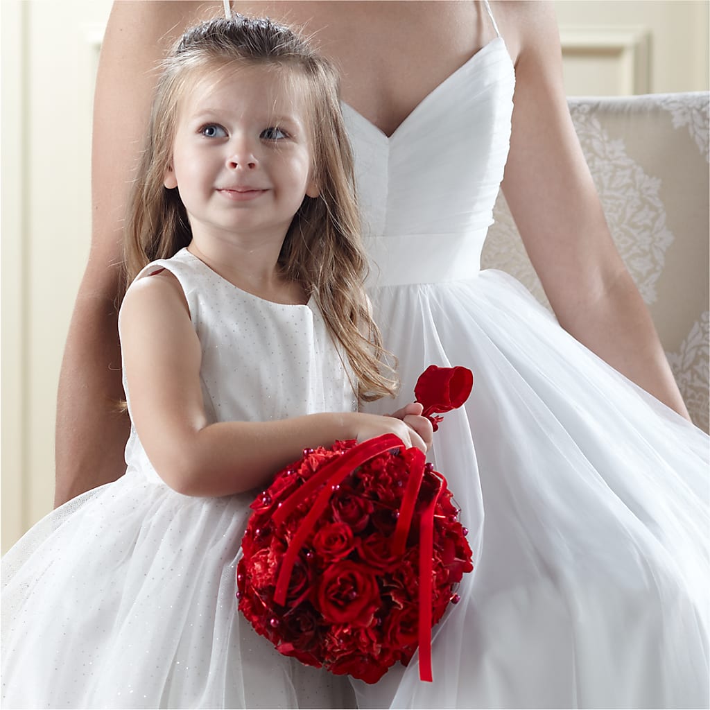 Pure at Heart Flower Girl Arrangement – Zapateria Y Floreria Hernandez, San Jose CA