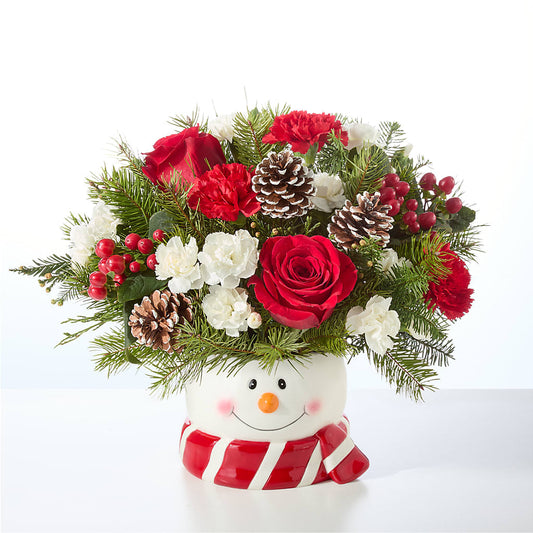 Jolly Snowman Bouquet –  Zapateria Y Floreria Hernandez, San Jose CA