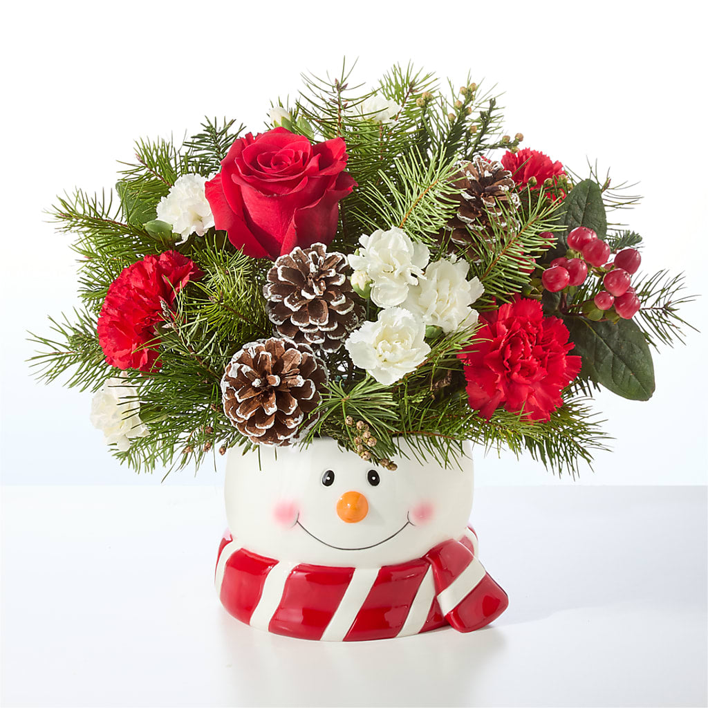 Jolly Snowman Bouquet –  Zapateria Y Floreria Hernandez, San Jose CA