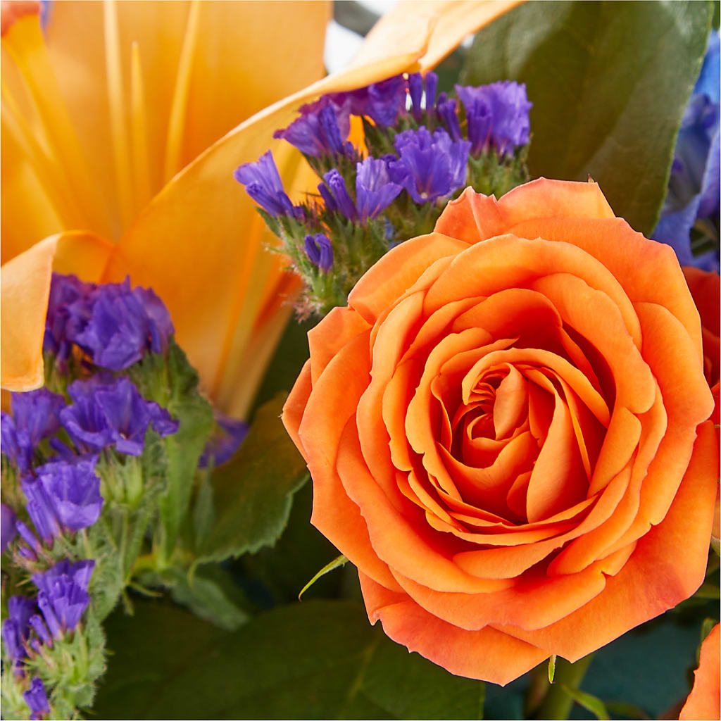 Radiant Citrus Box Bouquet –  Zapateria Y Floreria Hernandez, San Jose CA