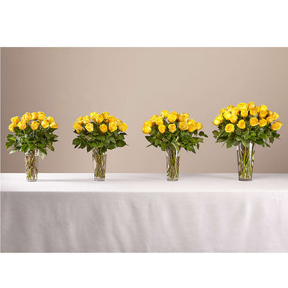 Long Stem Yellow Rose Bouquet –  Zapateria Y Floreria Hernandez, San Jose CA
