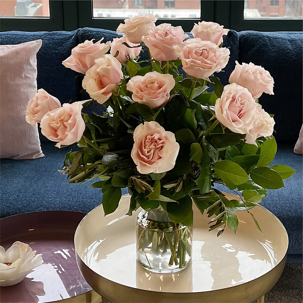 Long Stem Pink Rose Bouquet –  Zapateria Y Floreria Hernandez, San Jose CA