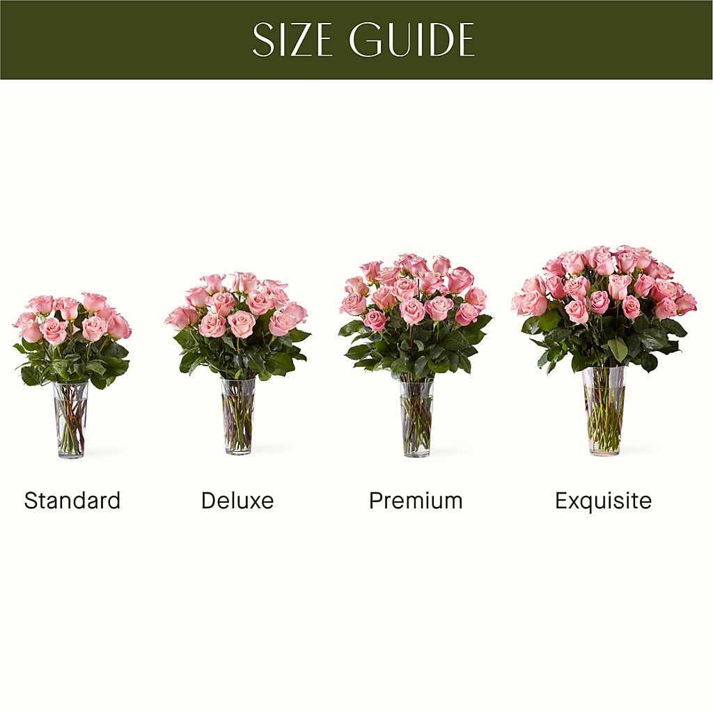 Long Stem Pink Rose Bouquet –  Zapateria Y Floreria Hernandez, San Jose CA