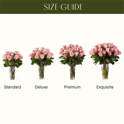 Long Stem Pink Rose Bouquet –  Zapateria Y Floreria Hernandez, San Jose CA
