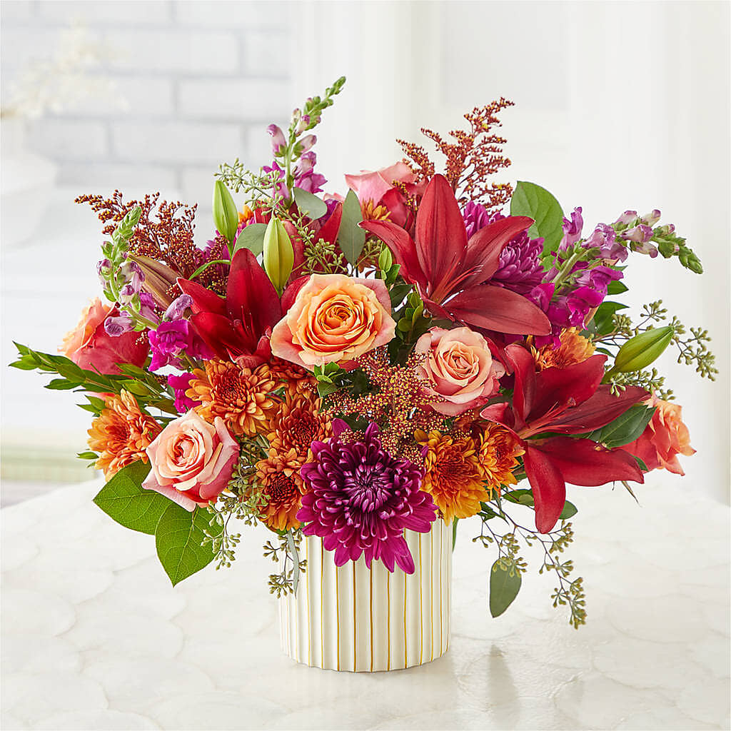 Burgundy Landscape Bouquet –  Zapateria Y Floreria Hernandez, San Jose CA