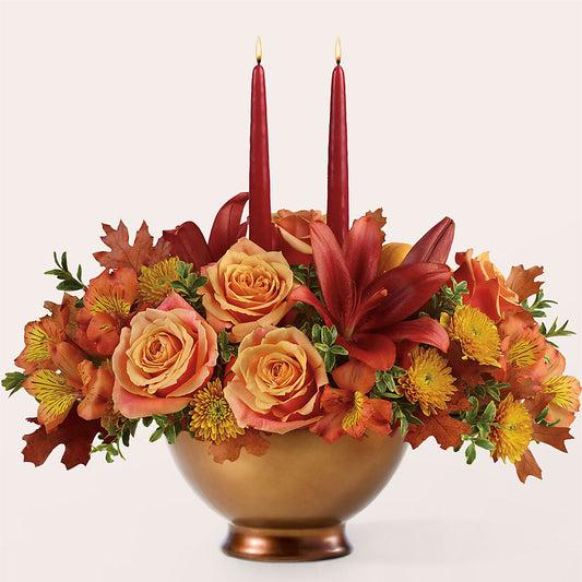 Harvest Table Centerpiece –  Zapateria Y Floreria Hernandez, San Jose CA