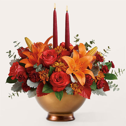 Fruits of Fall Centerpiece –  Zapateria Y Floreria Hernandez, San Jose CA