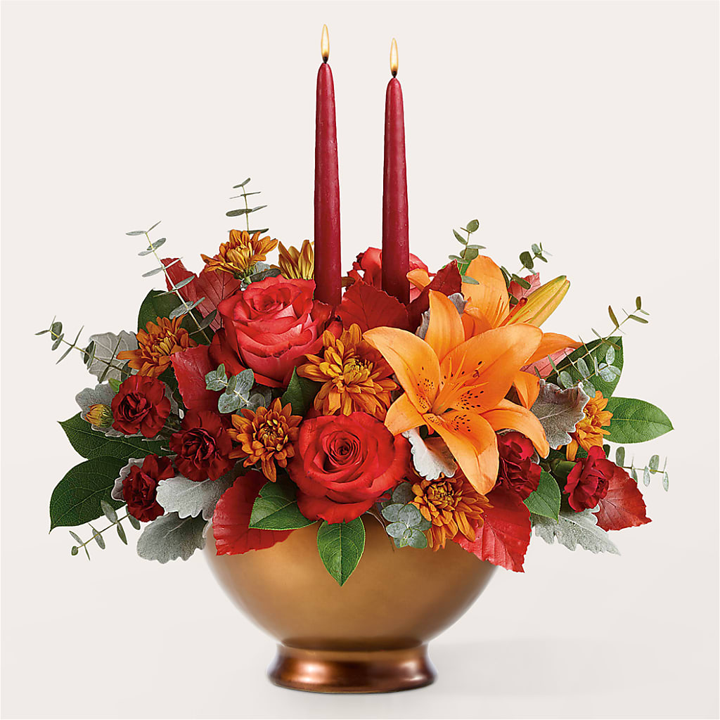 Fruits of Fall Centerpiece –  Zapateria Y Floreria Hernandez, San Jose CA