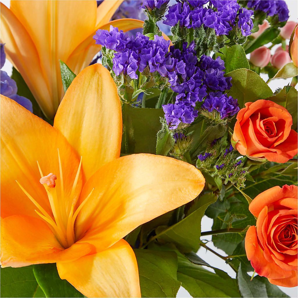 Radiant Citrus Bouquet –  Zapateria Y Floreria Hernandez, San Jose CA