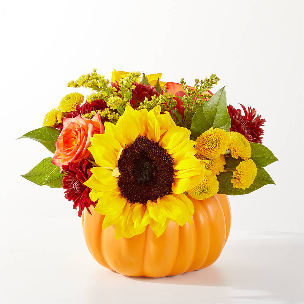 Golden Gourd Pumpkin Bouquet –  Zapateria Y Floreria Hernandez, San Jose CA