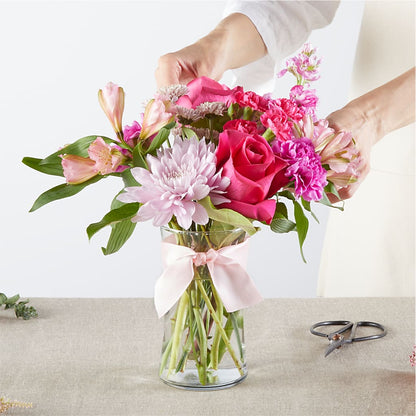 Pink Ribbon - A Florist Original –  Zapateria Y Floreria Hernandez, San Jose CA