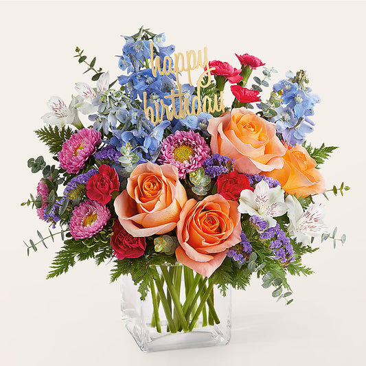 Birthday Bash Bouquet –  Zapateria Y Floreria Hernandez, San Jose CA