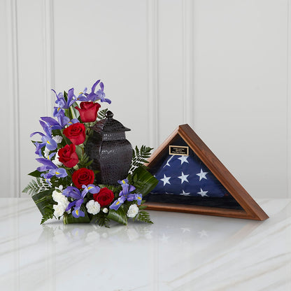 Patriotic Tribute Arrangement –  Zapateria Y Floreria Hernandez, San Jose CA