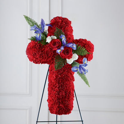 Faithful Hero Floral Cross –  Zapateria Y Floreria Hernandez, San Jose CA
