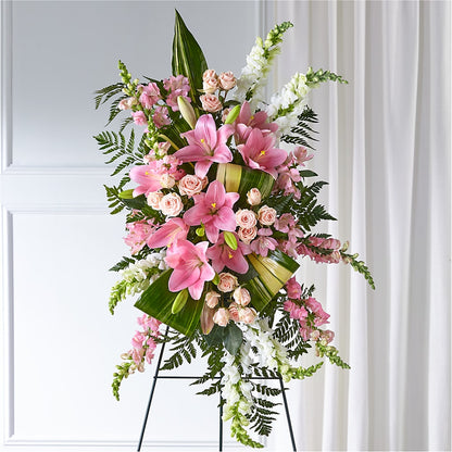 Elegant Embrace Standing Spray –  Zapateria Y Floreria Hernandez, San Jose CA