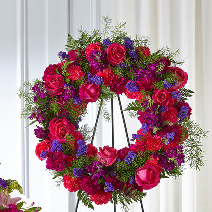 Calming Colors Wreath –  Zapateria Y Floreria Hernandez, San Jose CA