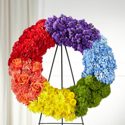 Circle of Love Wreath –  Zapateria Y Floreria Hernandez, San Jose CA