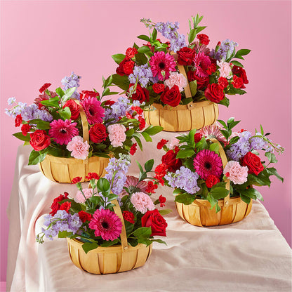 Pink Picnic Basket –  Zapateria Y Floreria Hernandez, San Jose CA