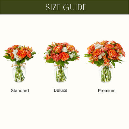 Apricot Glow Bouquet –  Zapateria Y Floreria Hernandez, San Jose CA