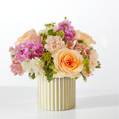 Paradise Bouquet with Ivory Vase –  Zapateria Y Floreria Hernandez, San Jose CA