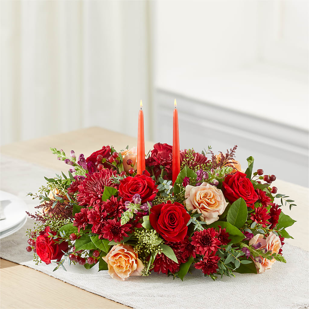 Most Thankful Centerpiece –  Zapateria Y Floreria Hernandez, San Jose CA