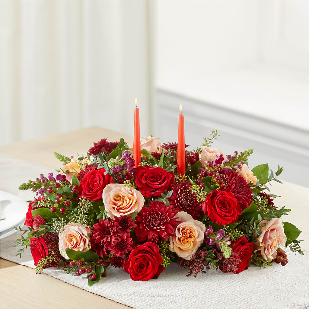 Most Thankful Centerpiece –  Zapateria Y Floreria Hernandez, San Jose CA