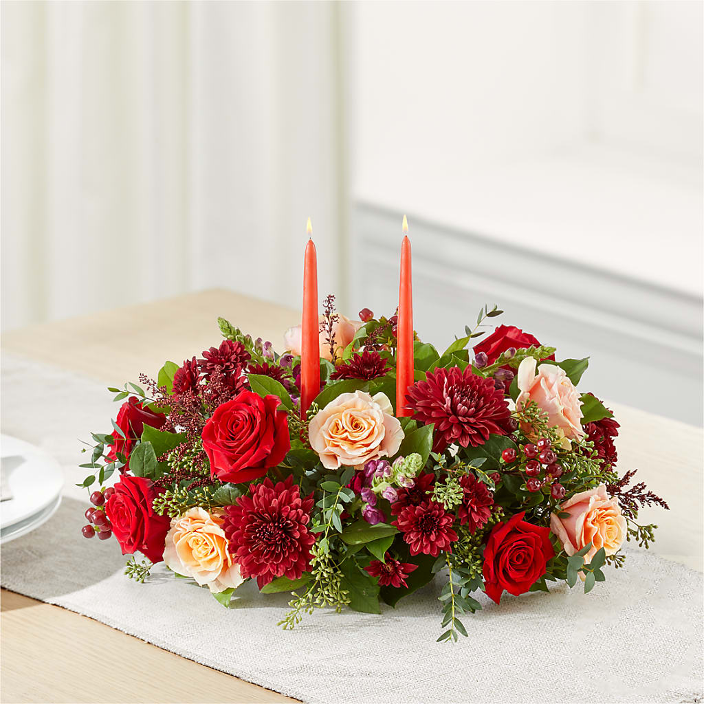 Most Thankful Centerpiece –  Zapateria Y Floreria Hernandez, San Jose CA