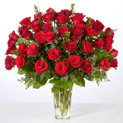 Forever Yours Fifty Stem Red Rose Bouquet –  Zapateria Y Floreria Hernandez, San Jose CA
